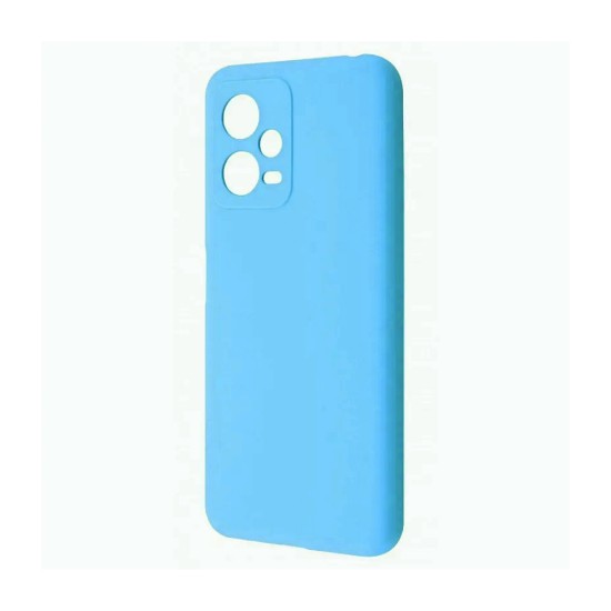 Silicone Case with Camera Shield for Xiaomi Redmi Note 12 5g/Poco X5 Blue